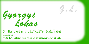 gyorgyi lokos business card